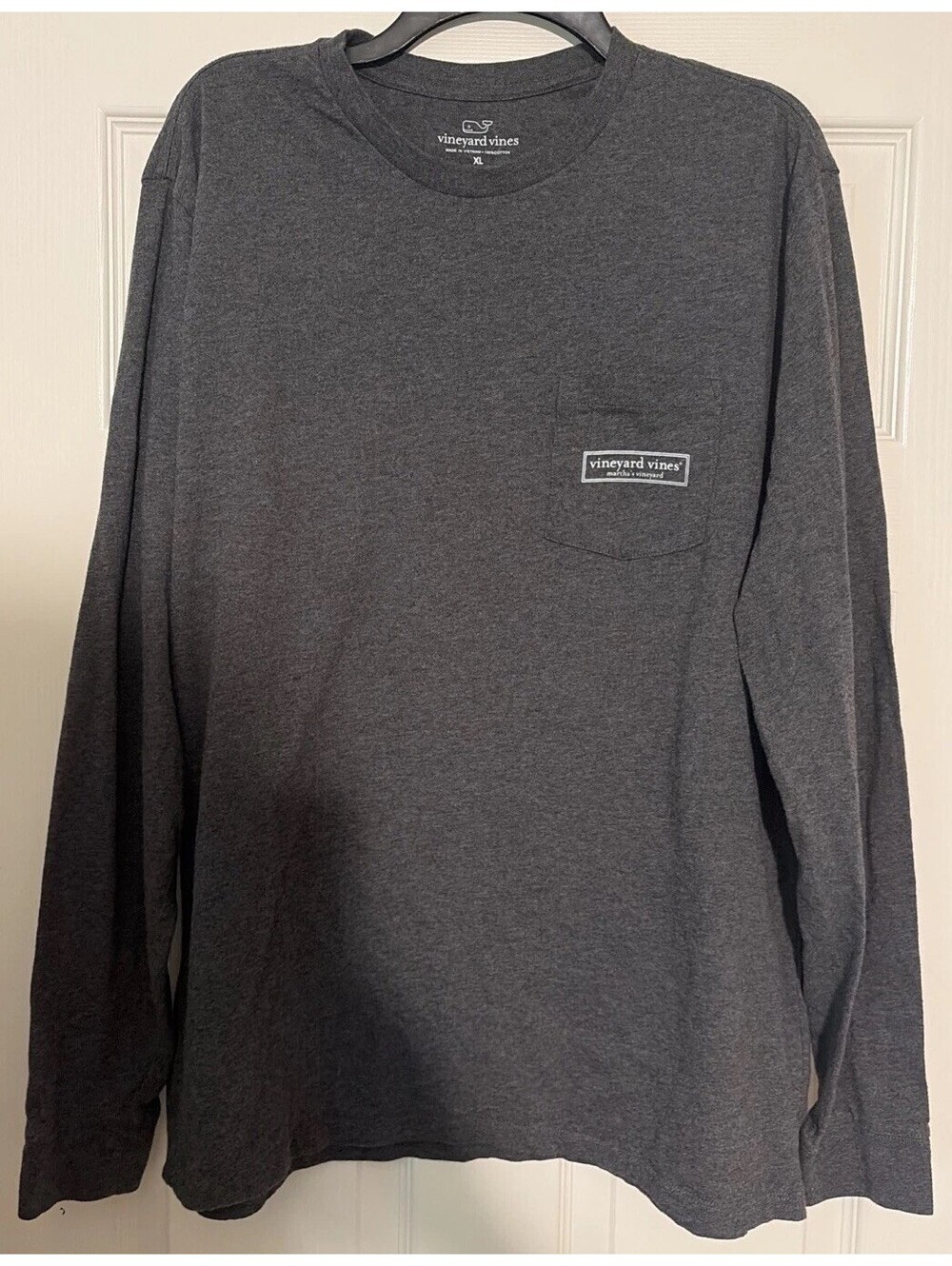 Vineyard Vines Martha’s Vineyard Long-Sleeve T-Shirt Charcoal Heather X-Large !!